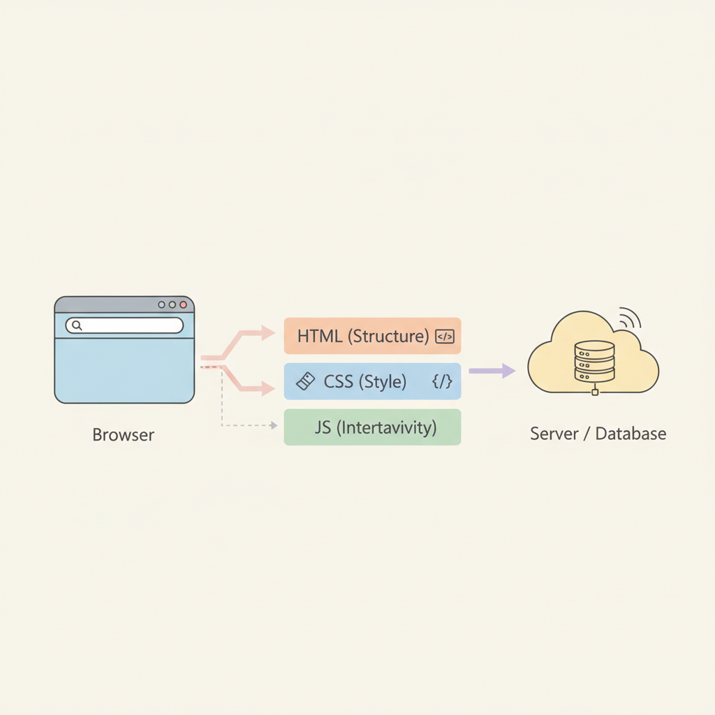Diagram of website structure